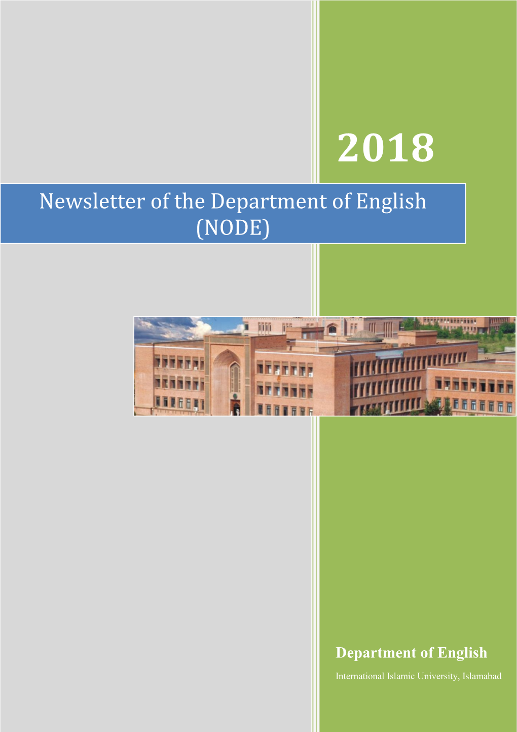 Newsletter of the Department of English (NODE)