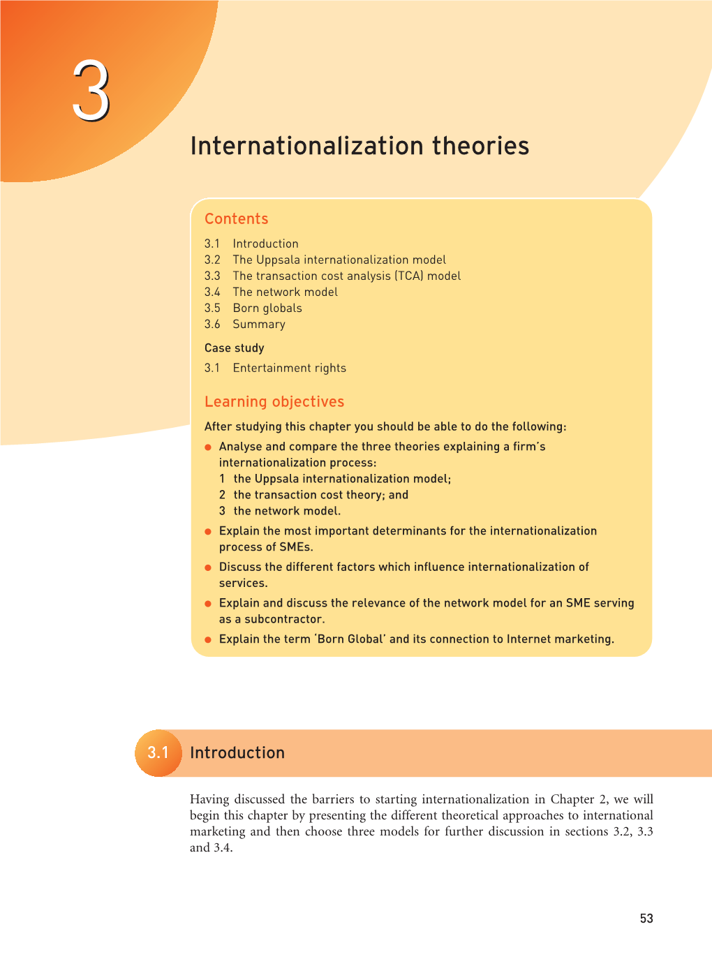 Internationalization Theories