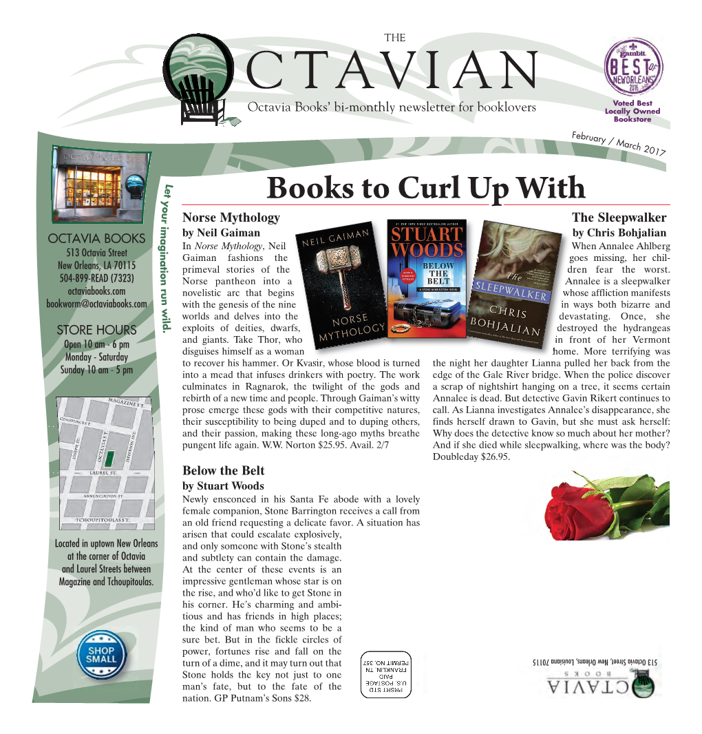 Upcoming Events at Octavia Books