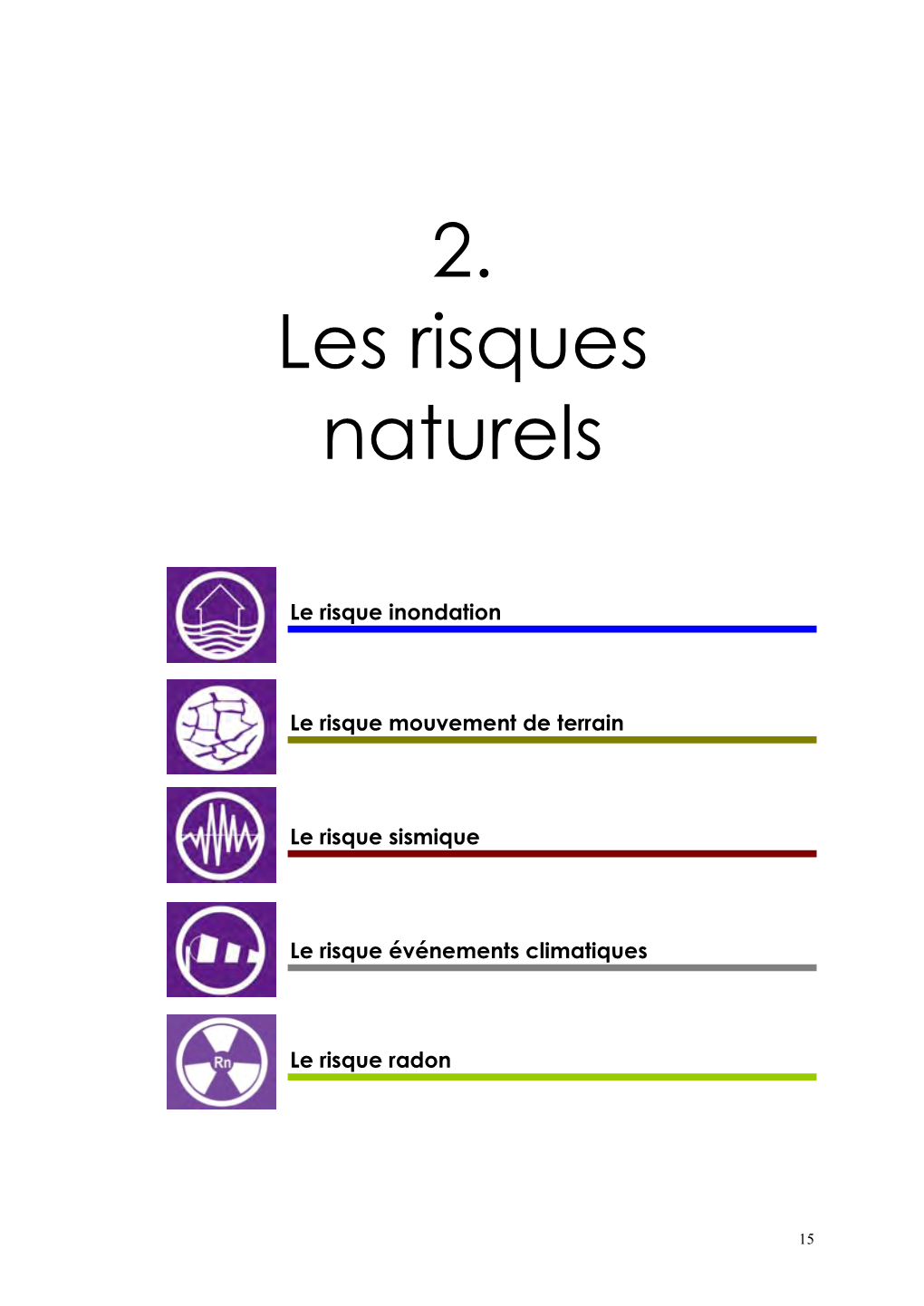 2. Les Risques Naturels