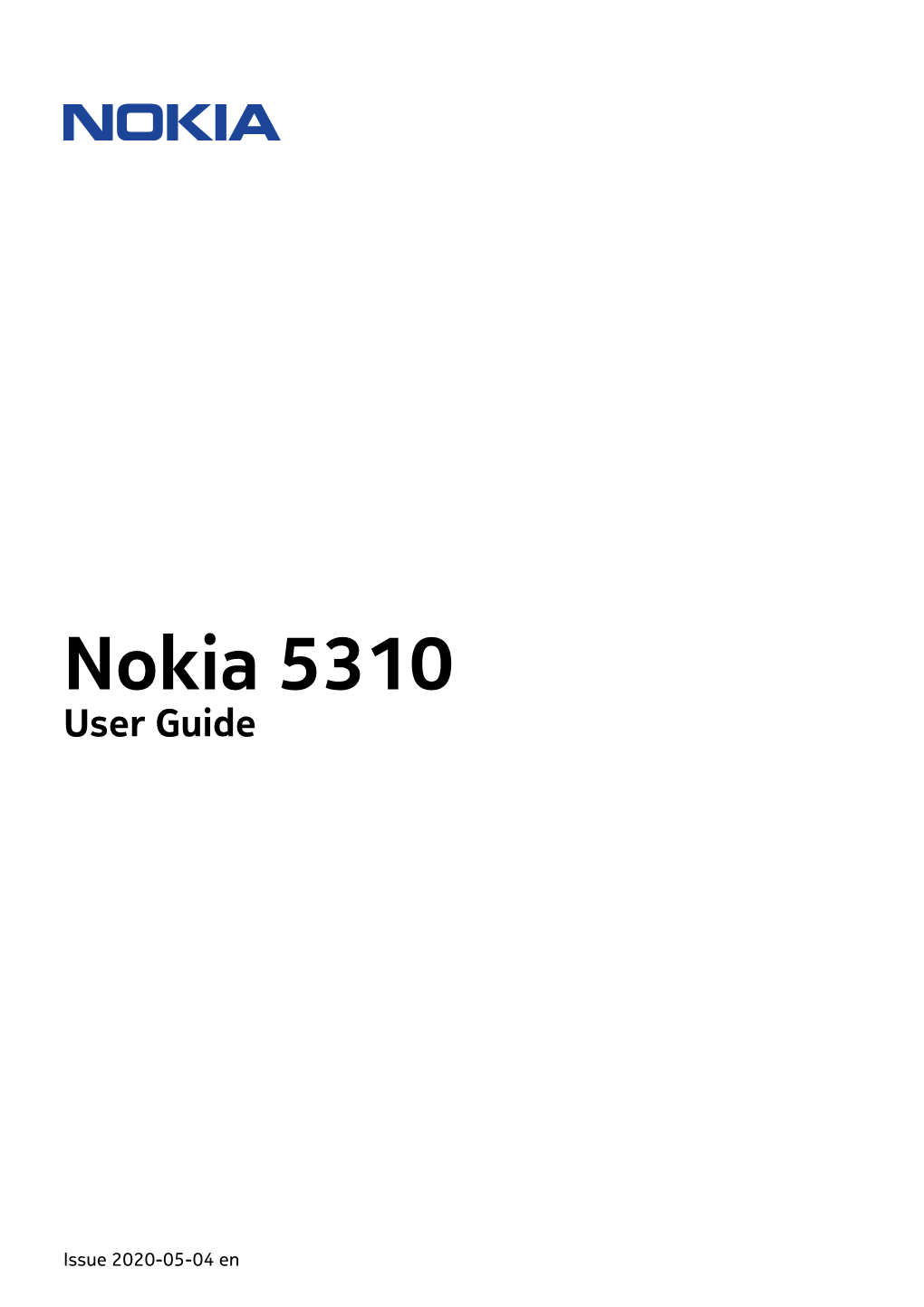 Nokia 5310 User Guide