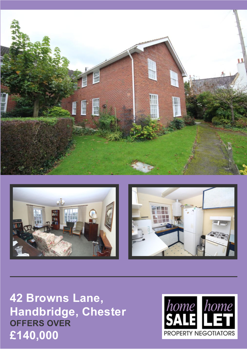 42 Browns Lane, Handbridge, Chester £140,000