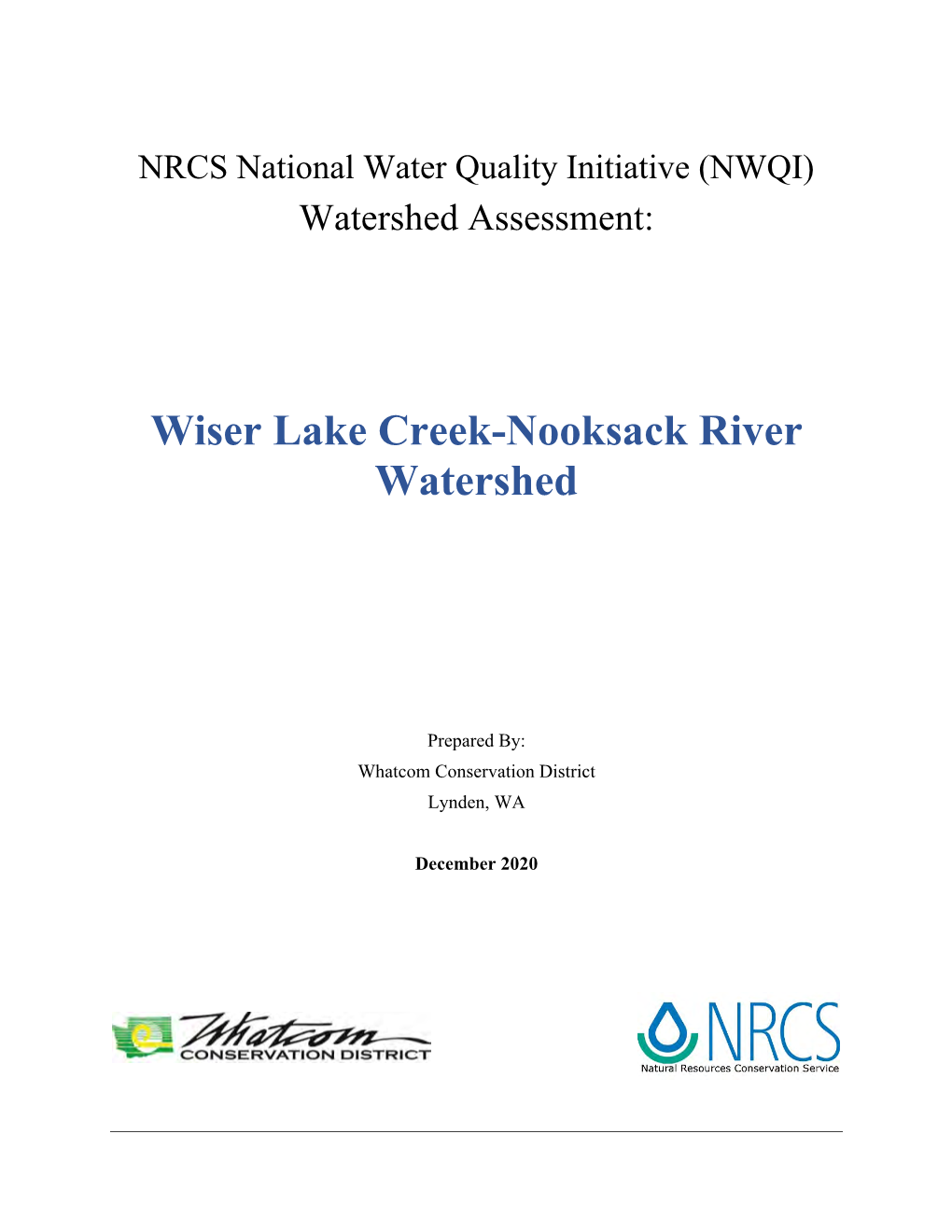 Wiser Lake Creek-Nooksack River Watershed