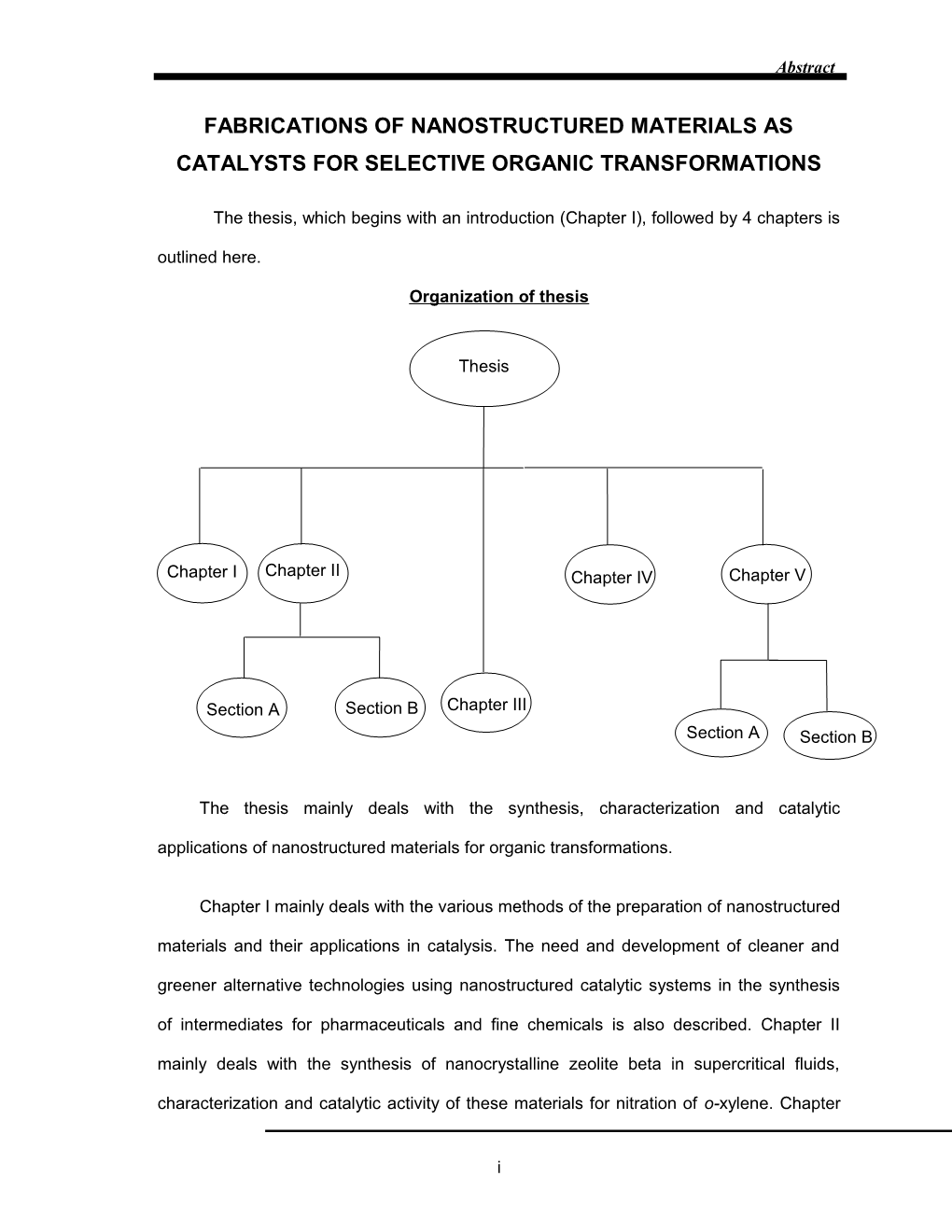 Fabrication of Nanostructured Materials for Catalysis