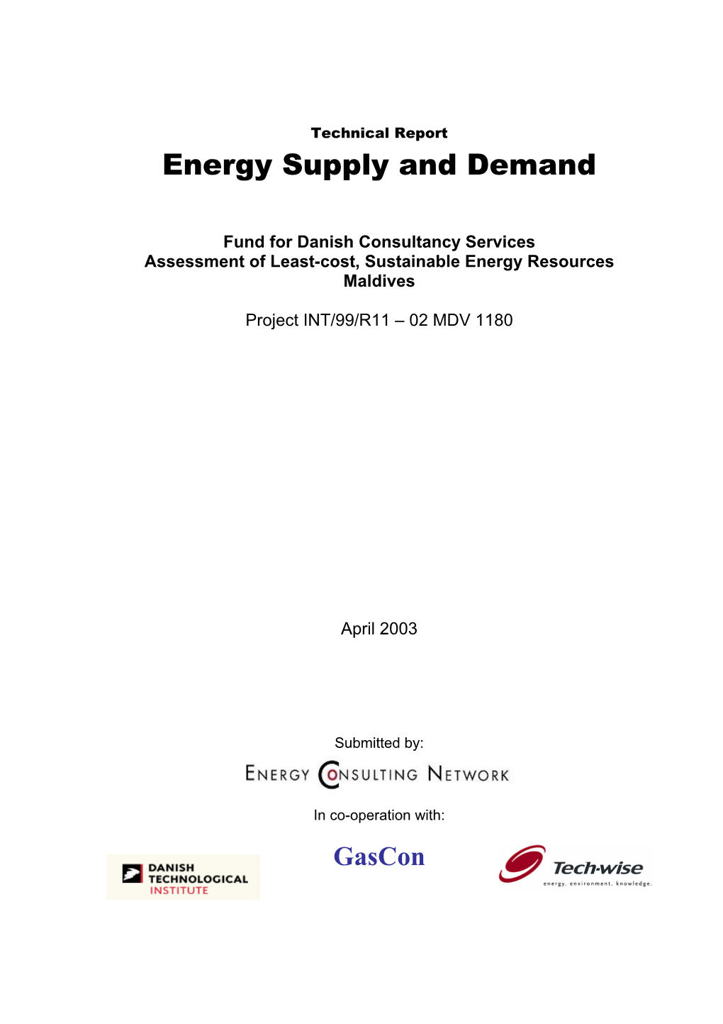 Energy Supply and Demand