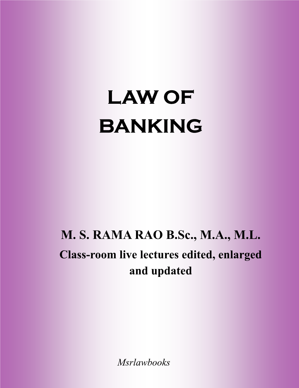 Law of Banking