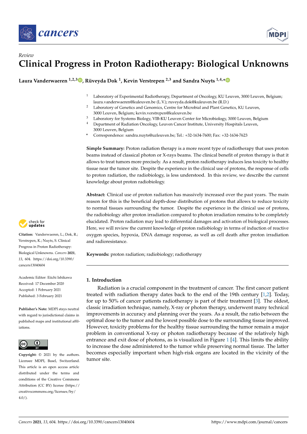 Clinical Progress in Proton Radiotherapy: Biological Unknowns