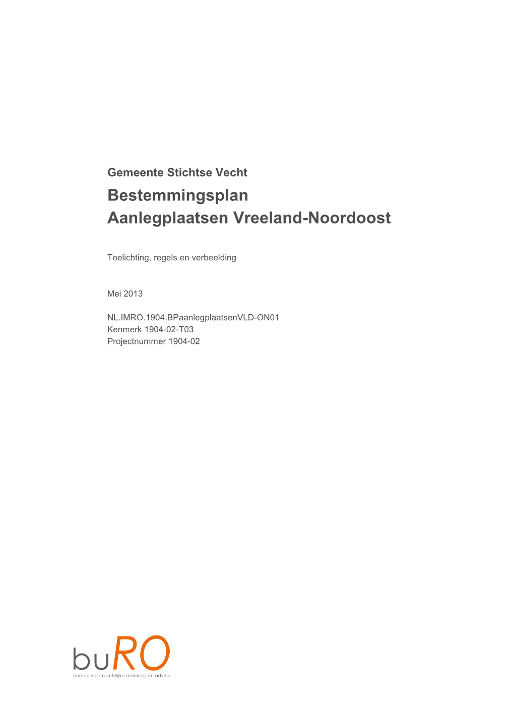 Bestemmingsplan Aanlegplaatsen Vreeland-Noordoost