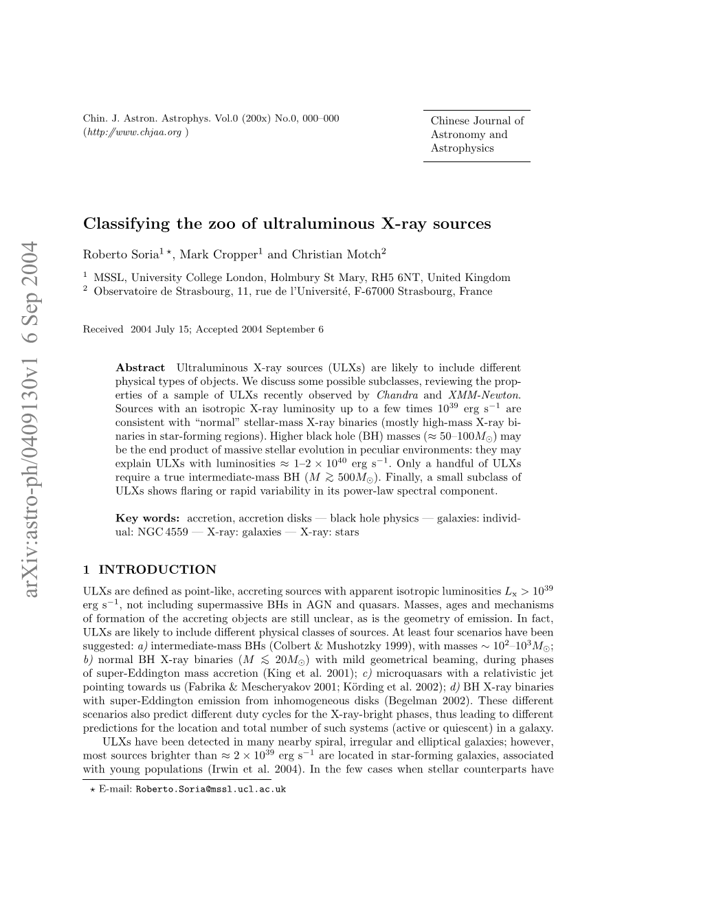 Classifying the Zoo of Ultraluminous X-Ray Sources