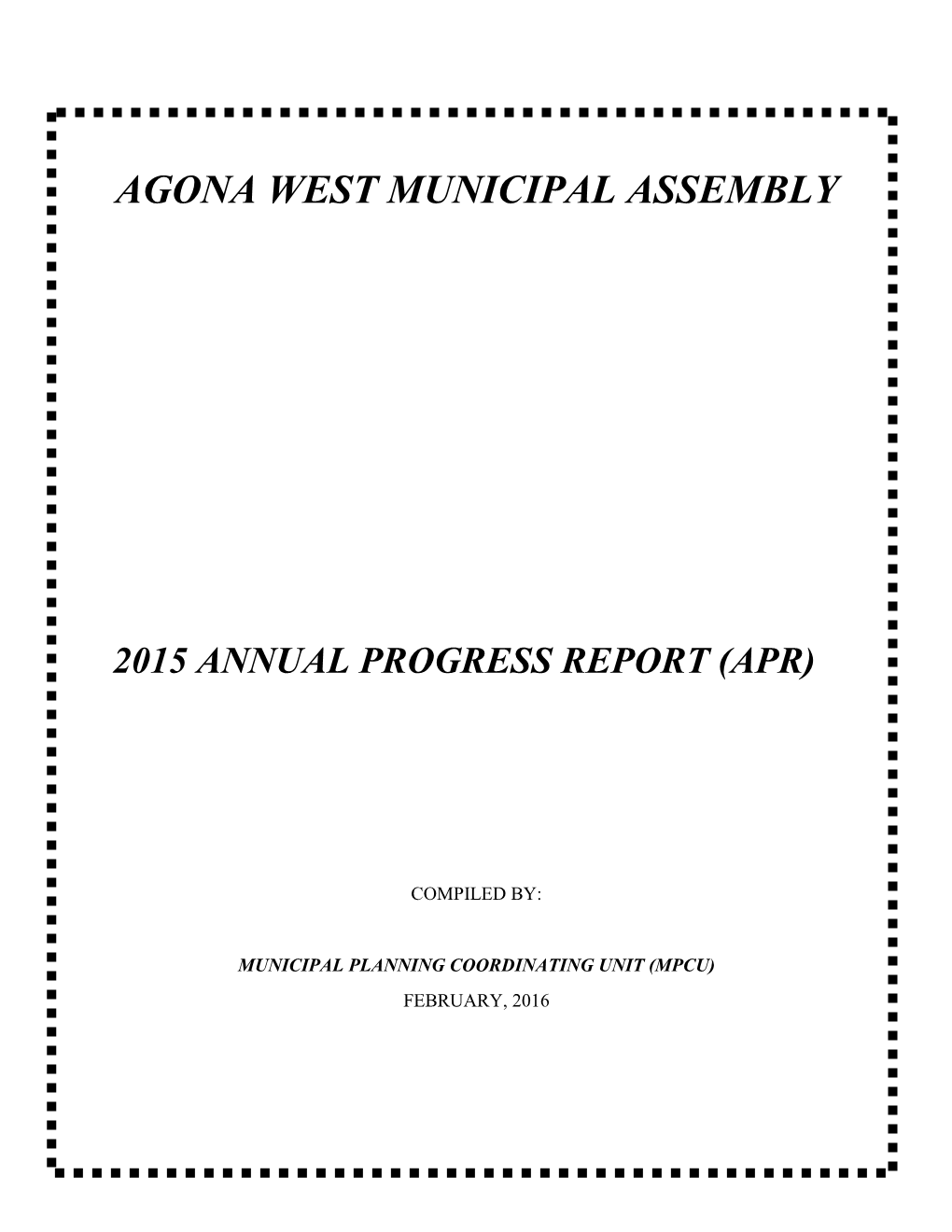 Agona West Municipal Assembly