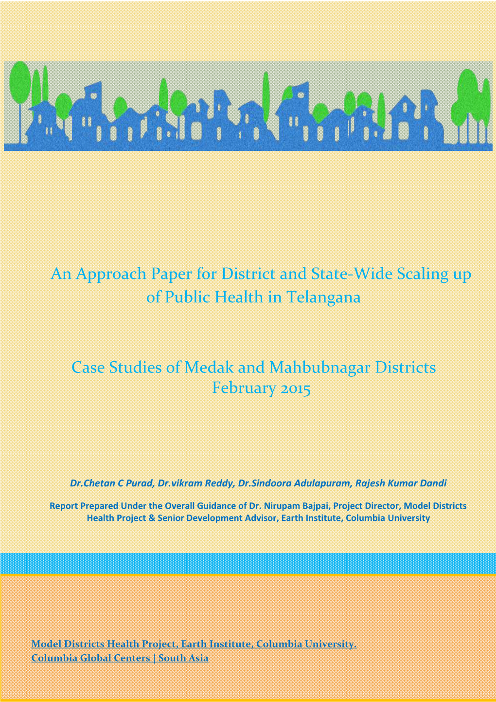 An Approach Paper for District and State Wide Scale Up