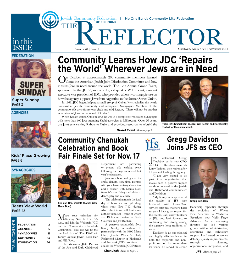 Community Learns How JDC 'Repairs the World' Wherever Jews Are In