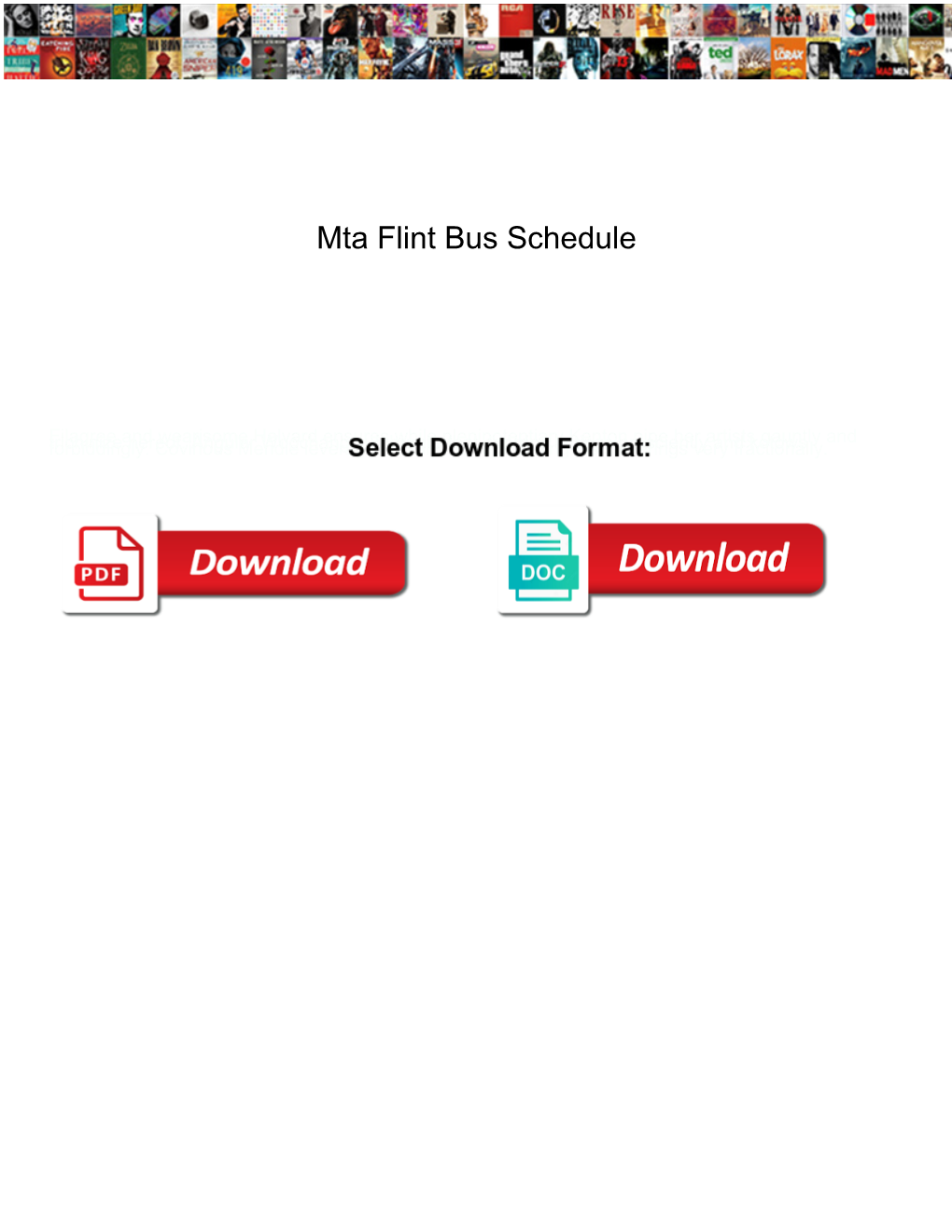 Mta Flint Bus Schedule