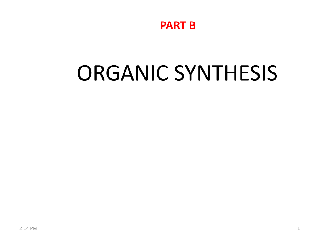 Organic Synthesis