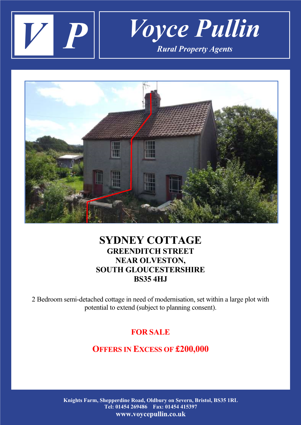 Sydney Cottage Greenditch Street Near Olveston, South Gloucestershire Bs35 4Hj