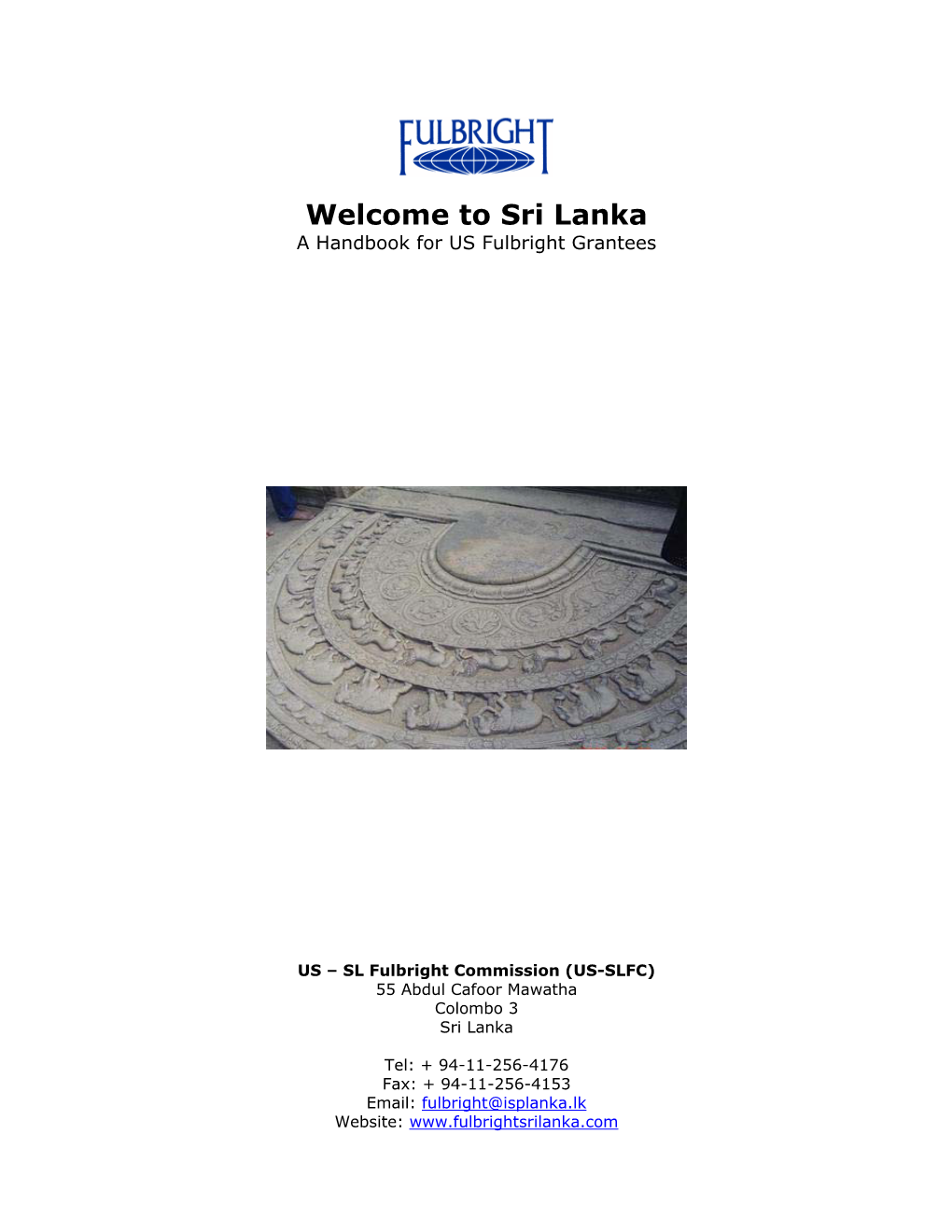 Sri Lanka a Handbook for US Fulbright Grantees