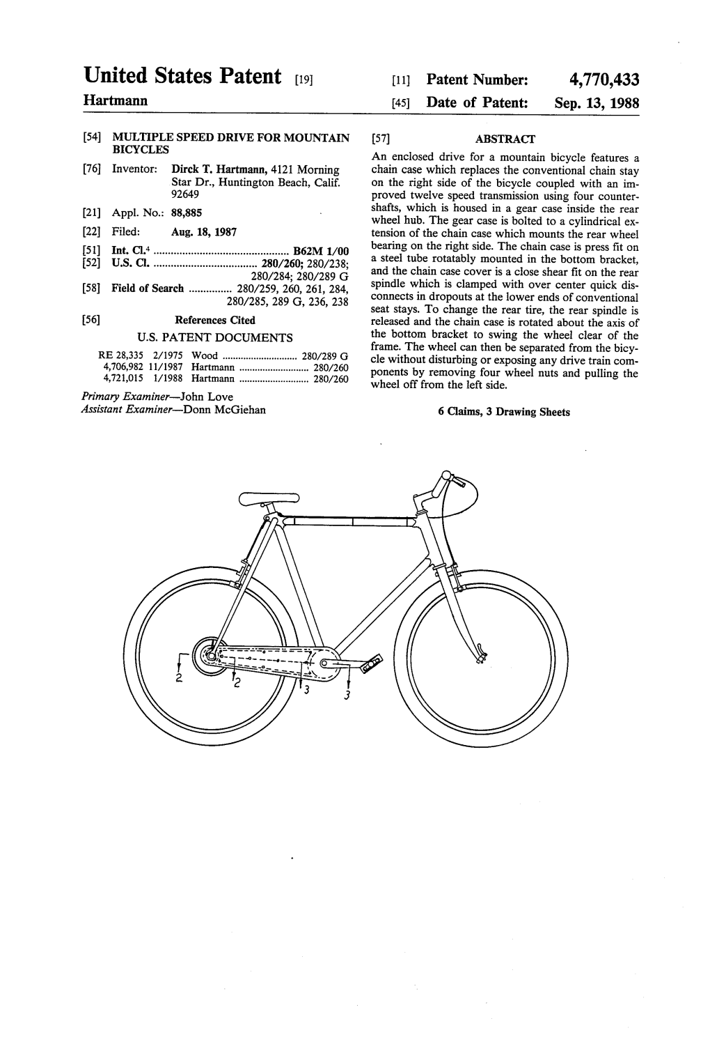 United States Patent (19) 11 Patent Number: 4,770,433 Hartmann 45 Date of Patent: Sep
