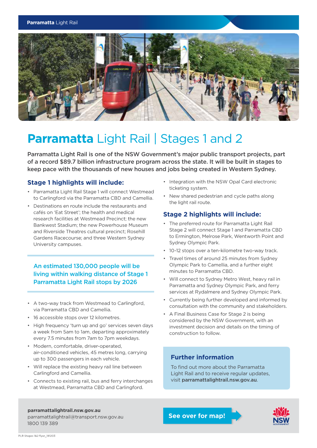 Parramatta Light Rail Stage 1 and 2 Factsheet