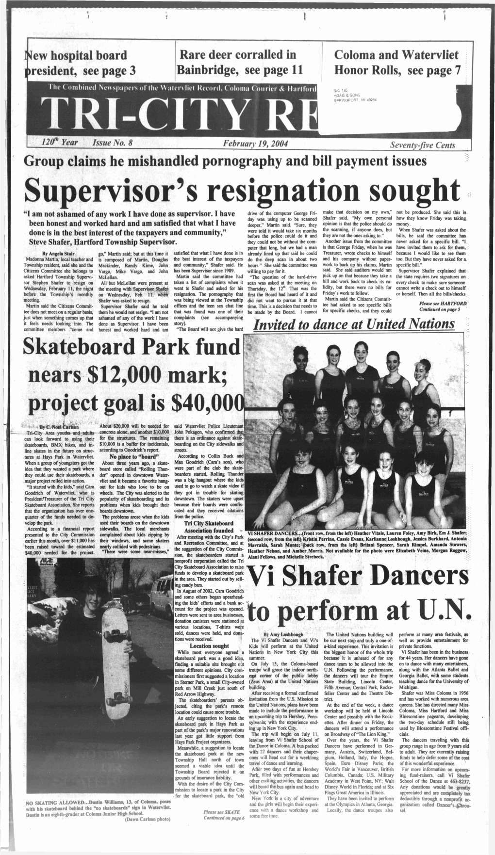 Skateboard Park Fund Nears $12,000 Mark; Project Goal Is $40,00