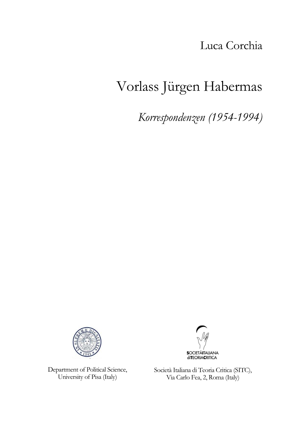 Vorlass Jürgen Habermas