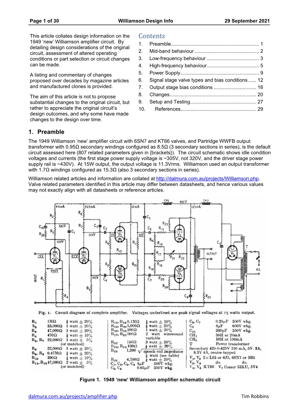 Williamson Design Info 29 September 2021