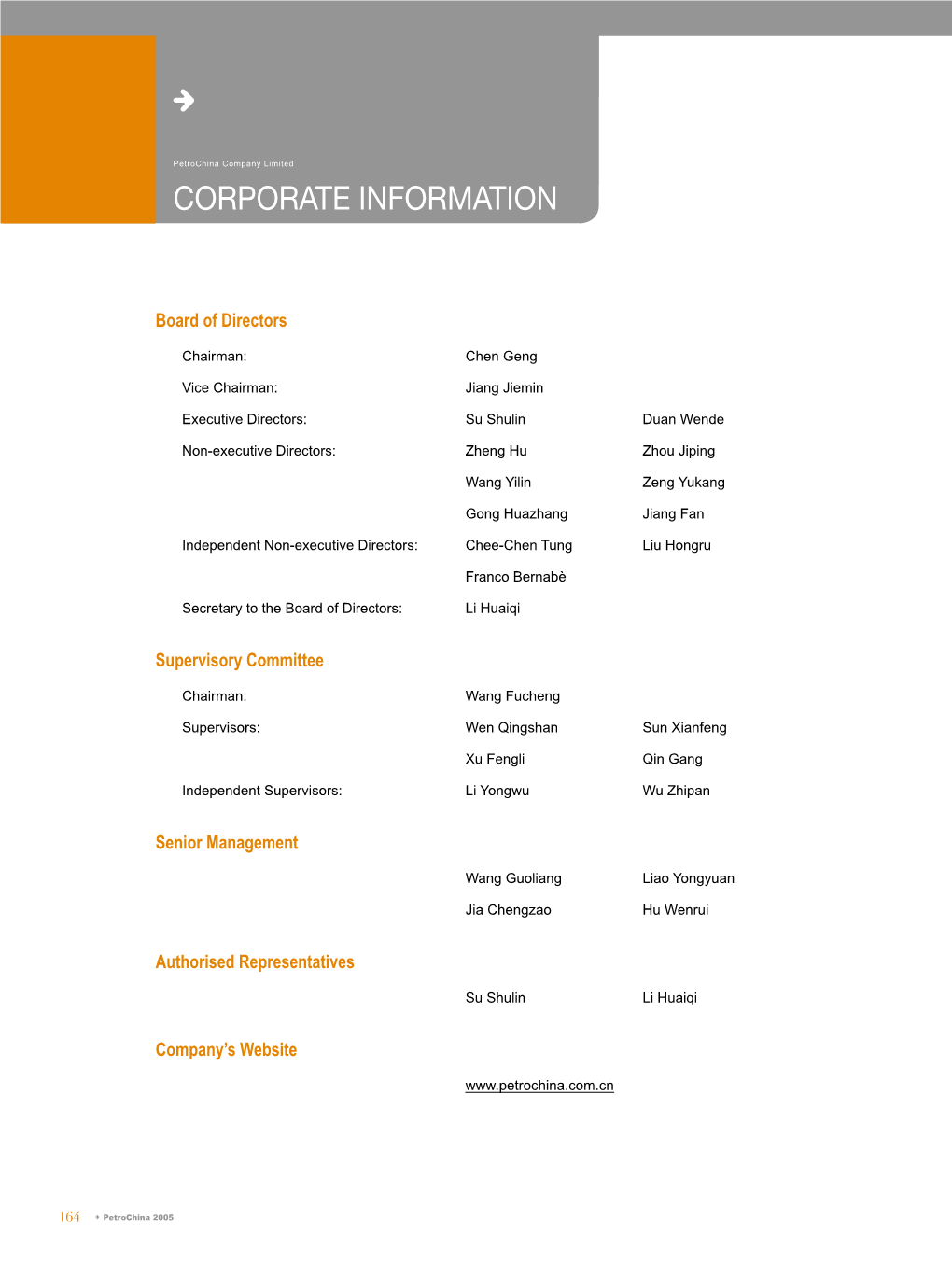 Corporate Information