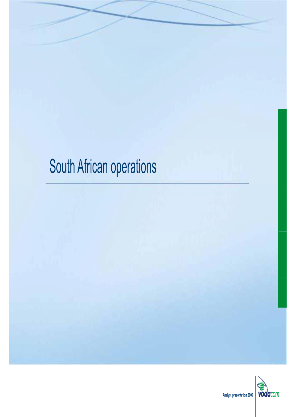 South African Operations