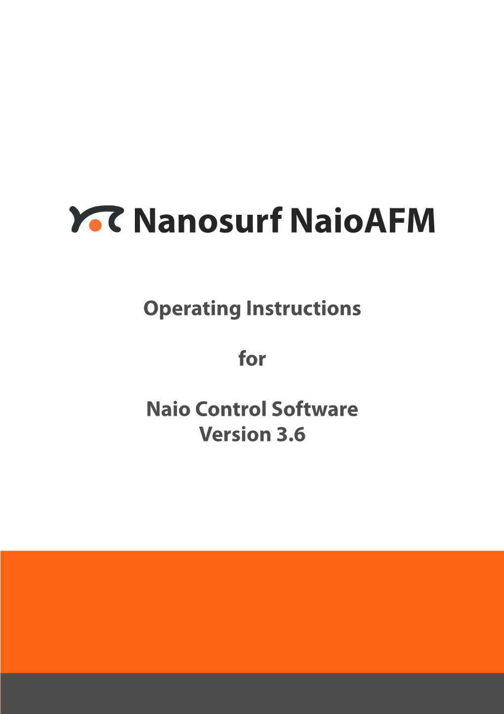Nanosurf Operating Instructions (Naio).Book