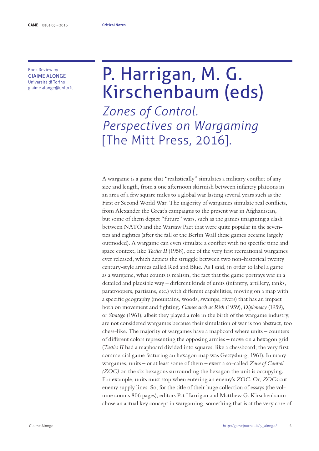 P. Harrigan, M. G. Kirschenbaum (Eds)