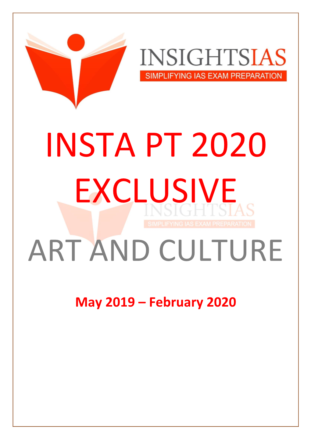 INSTA PT 2020 Exclusive (Art and Culture)