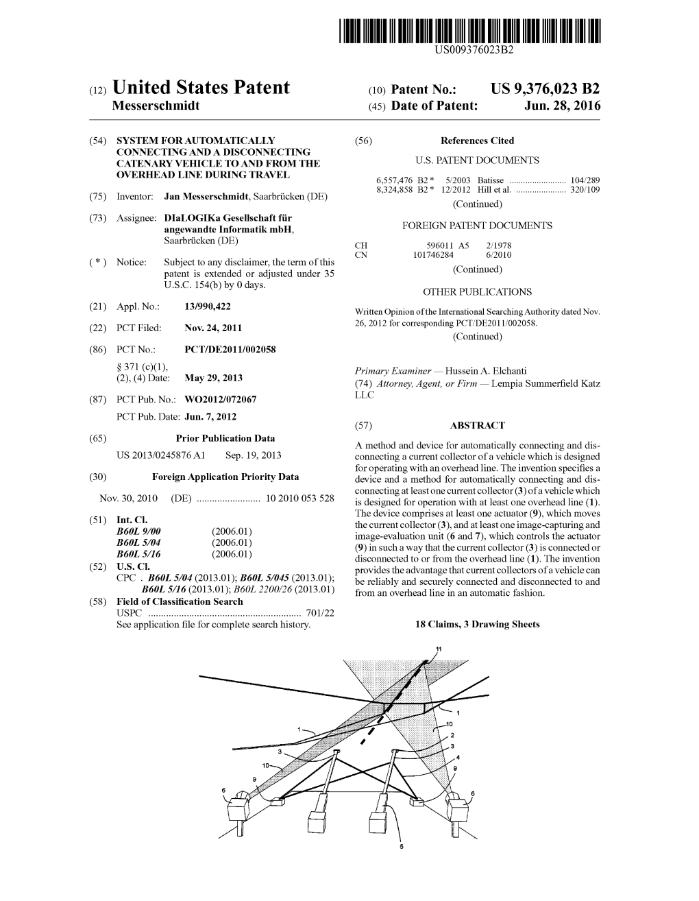 (12) United States Patent (10) Patent No.: US 9,376,023 B2 Messerschmidt (45) Date of Patent: Jun