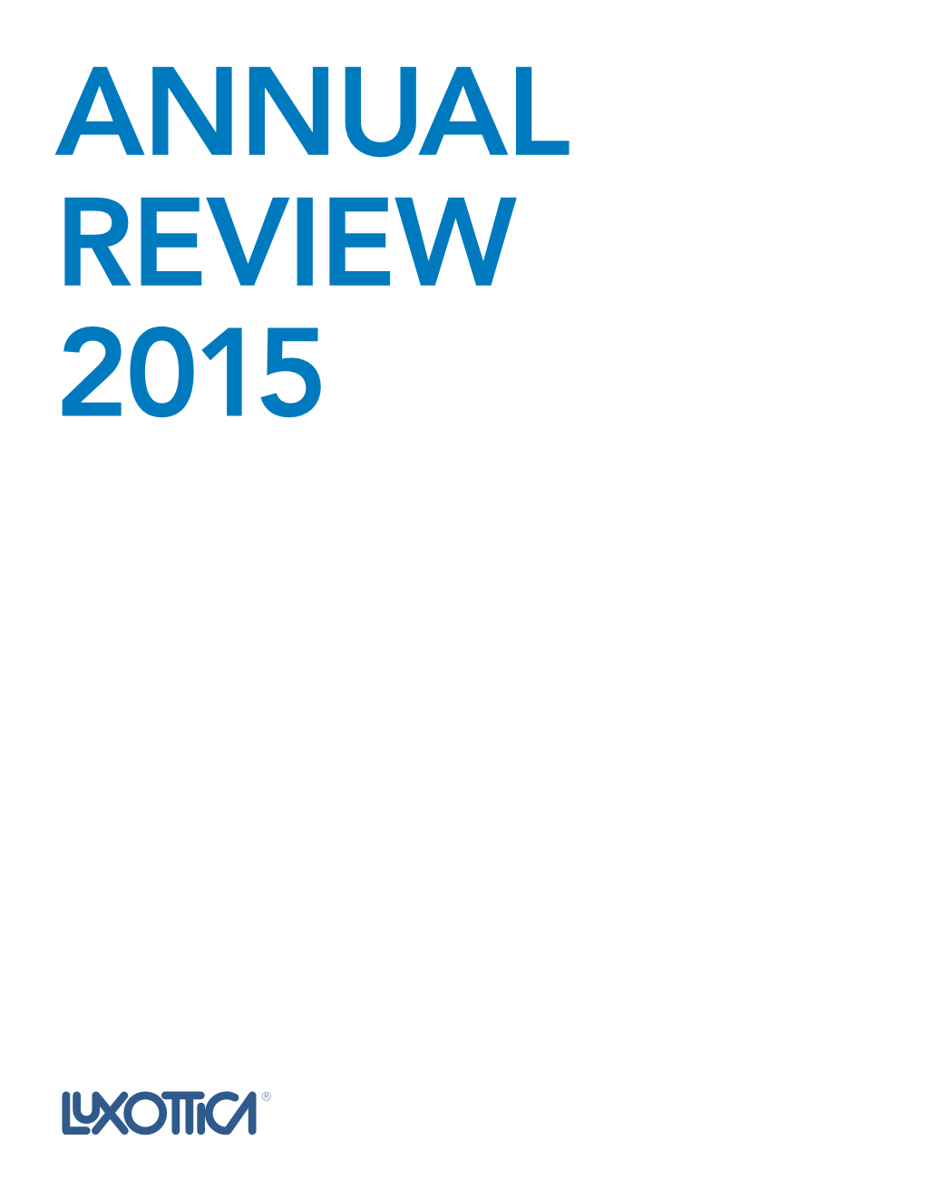 ANNUAL REVIEW 2015 Index