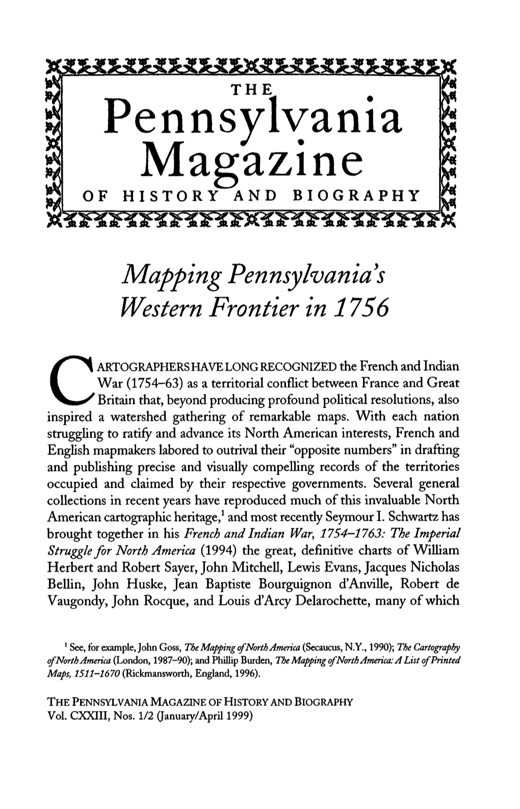 Pennsylvania Magazine of HISTORY and BIOGRAPHY