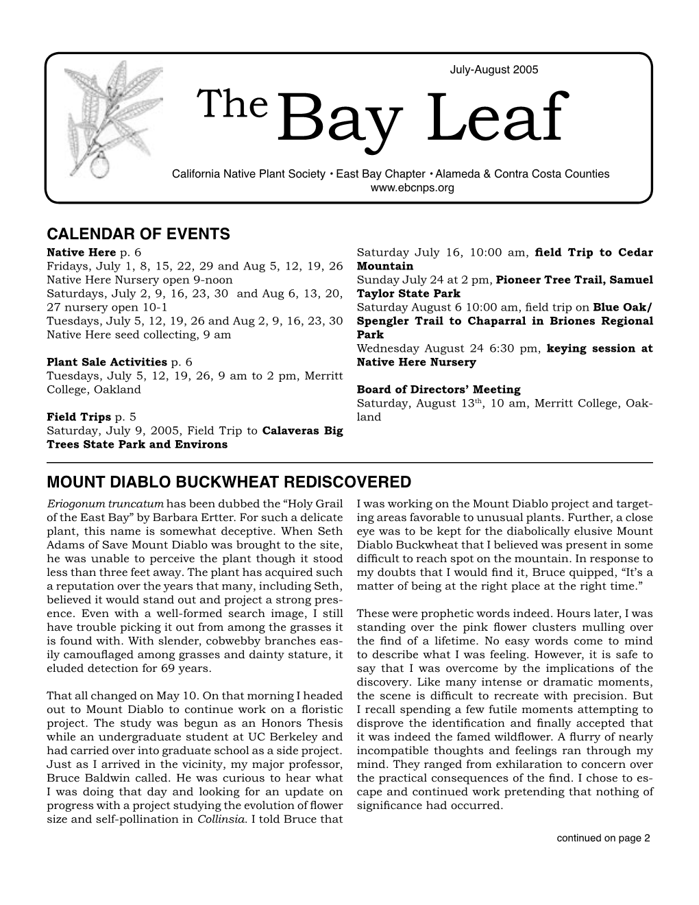 July-August Bay Leaf