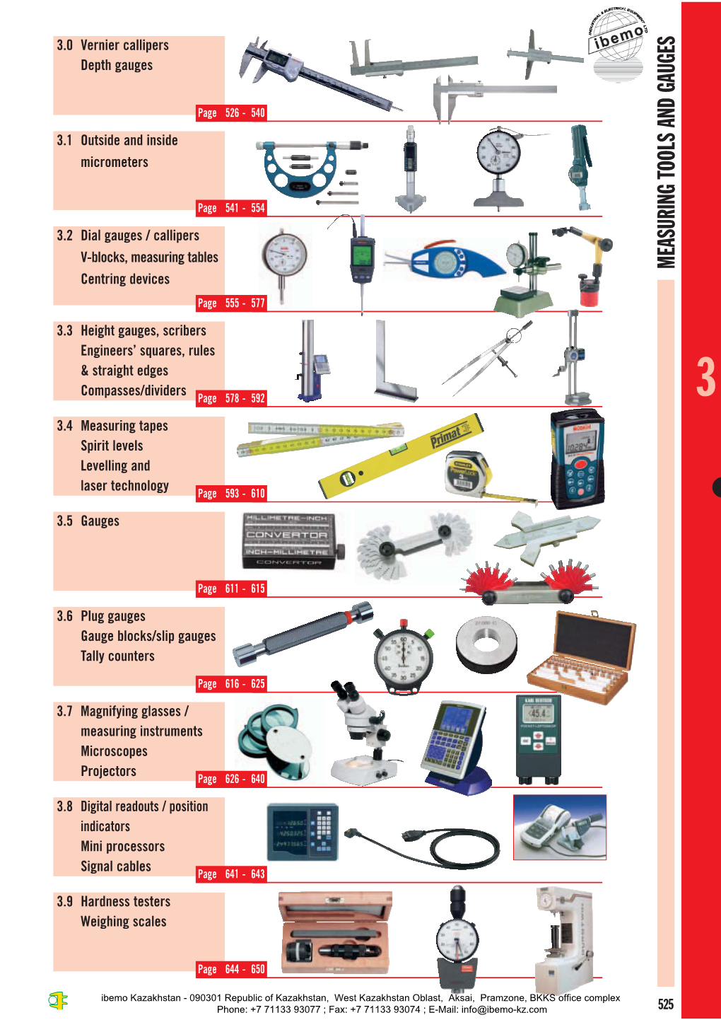 Measuring Tools and Gauges