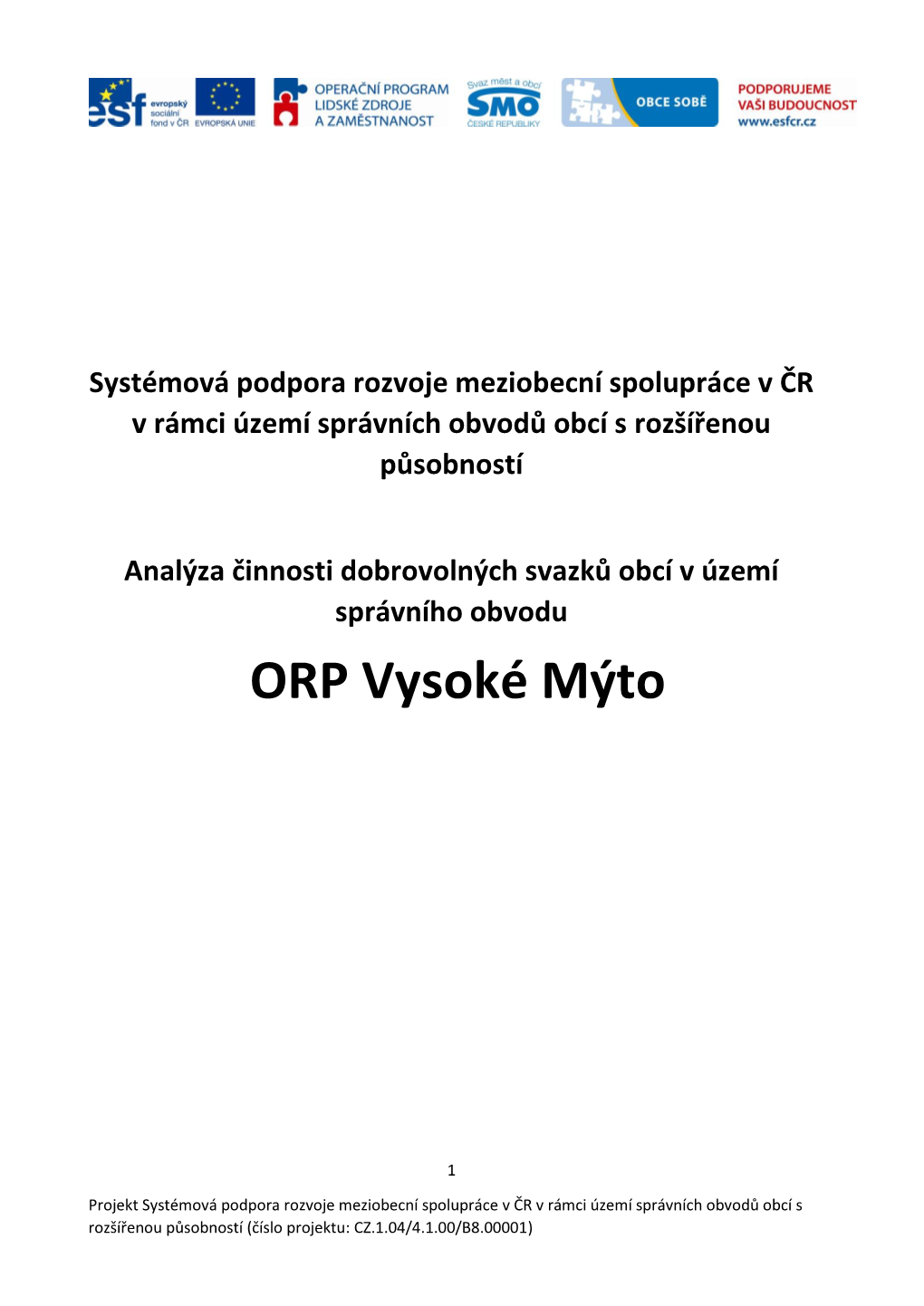 ORP Vysoké Mýto