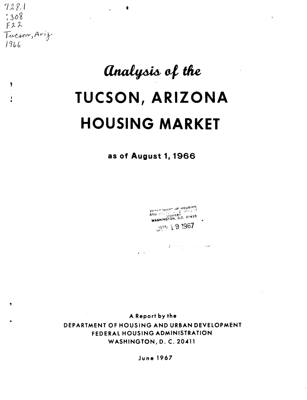 Analysis of the Tucson, Arizona Housing Market
