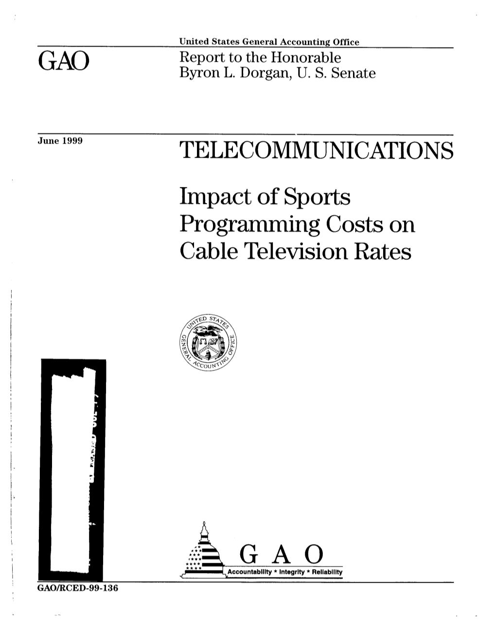 RCED-99-136 Telecommunications: Impact of Sports Programming