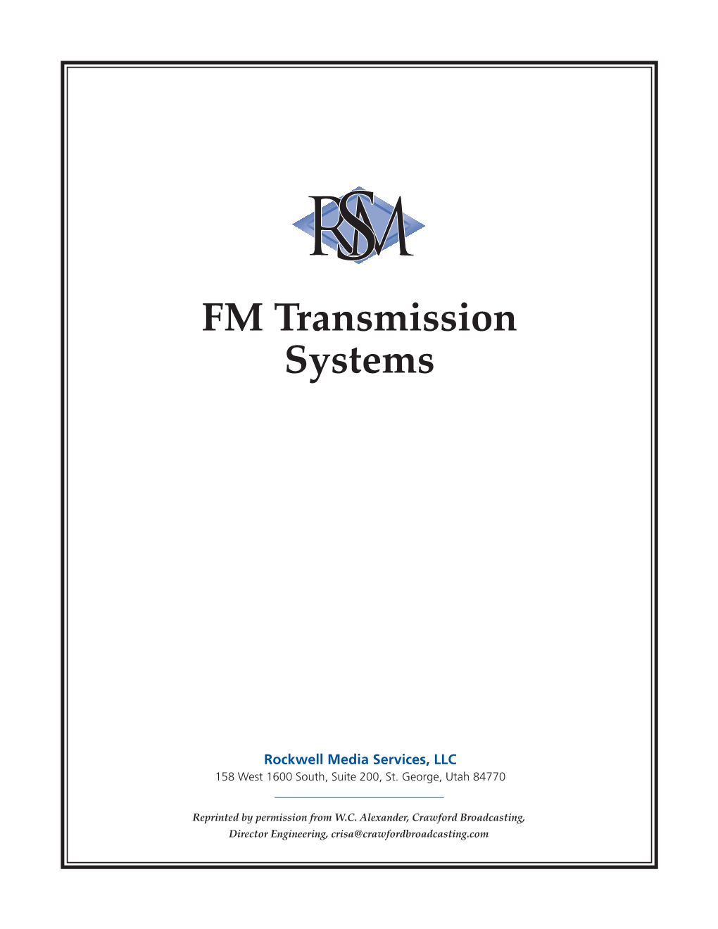 FM Transmission Systems