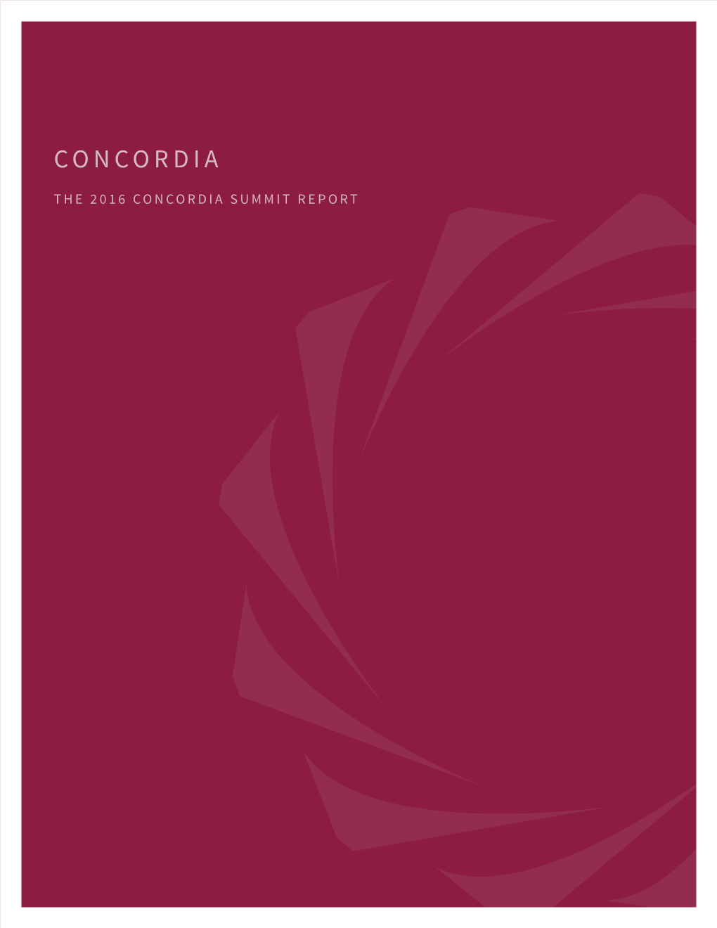 Concordia Summit Report Page Header Text