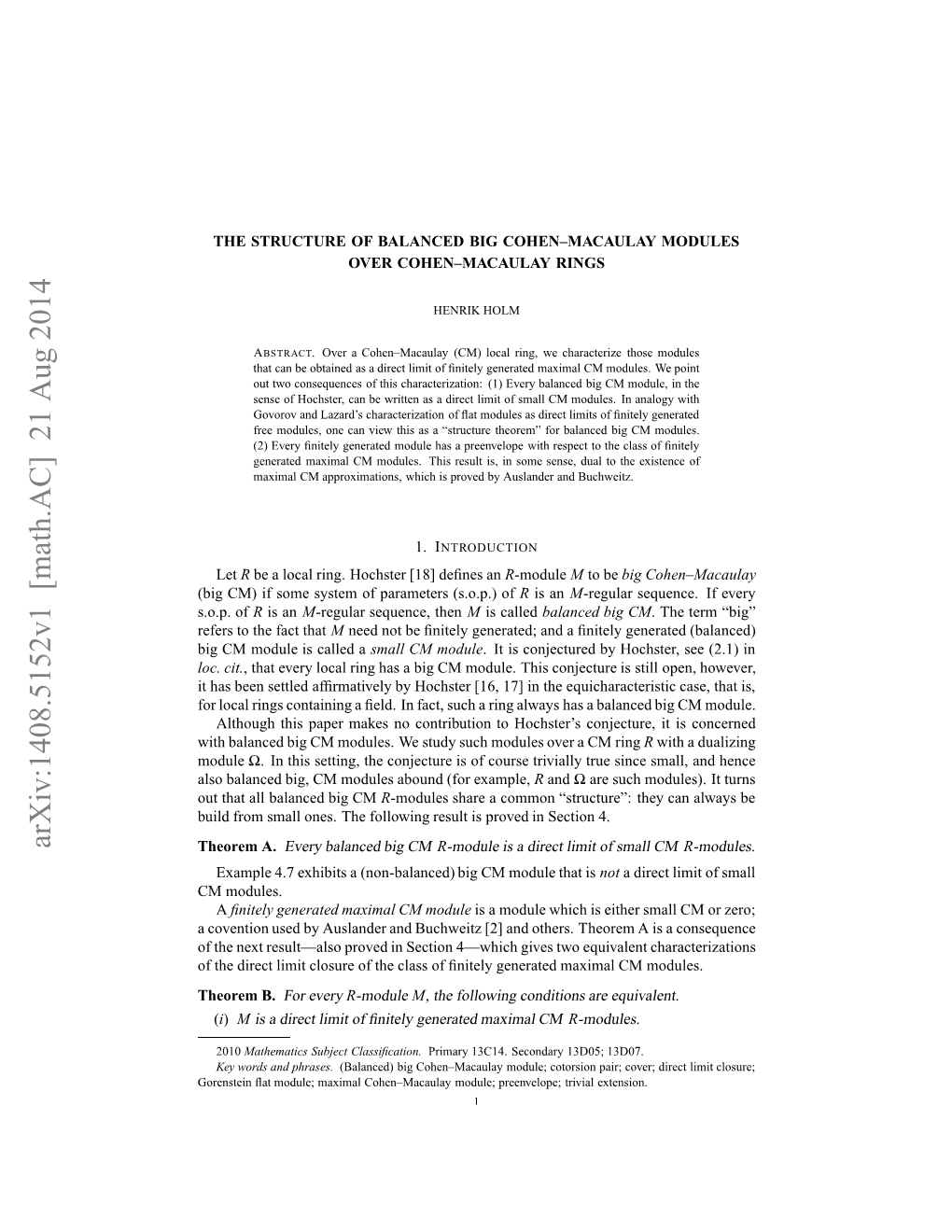 The Structure of Balanced Big Cohen-Macaulay Modules Over