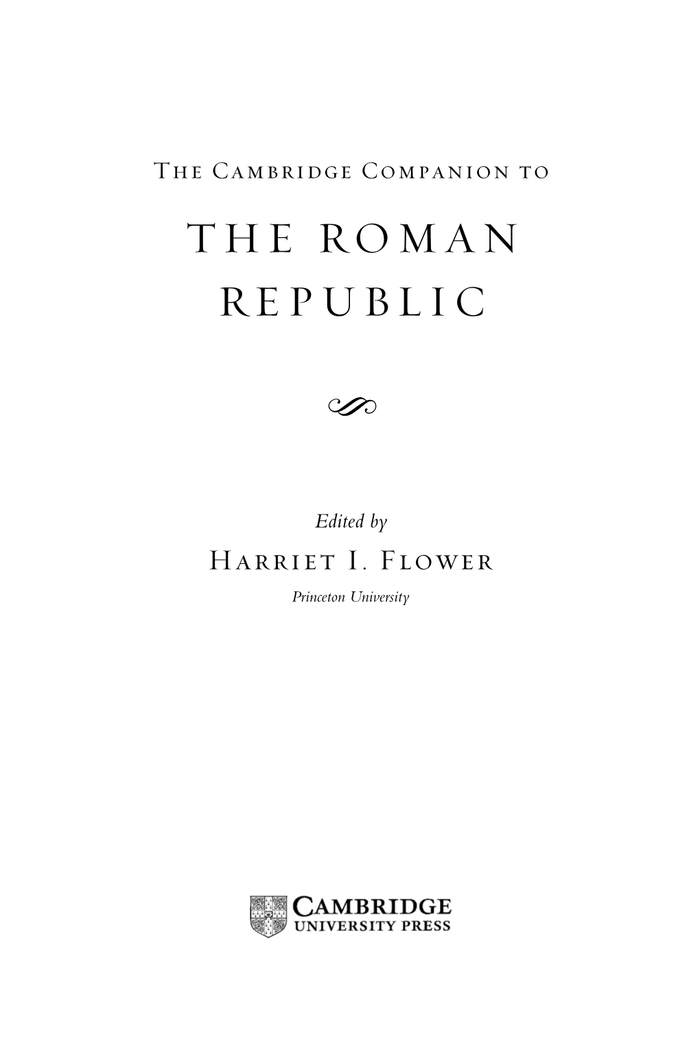 The Roman Republic S