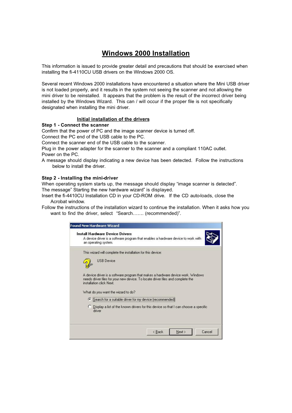 Windows 2000 Installation