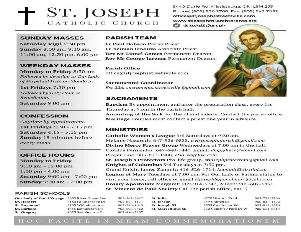 St. Joseph for ELECTRICAL CO