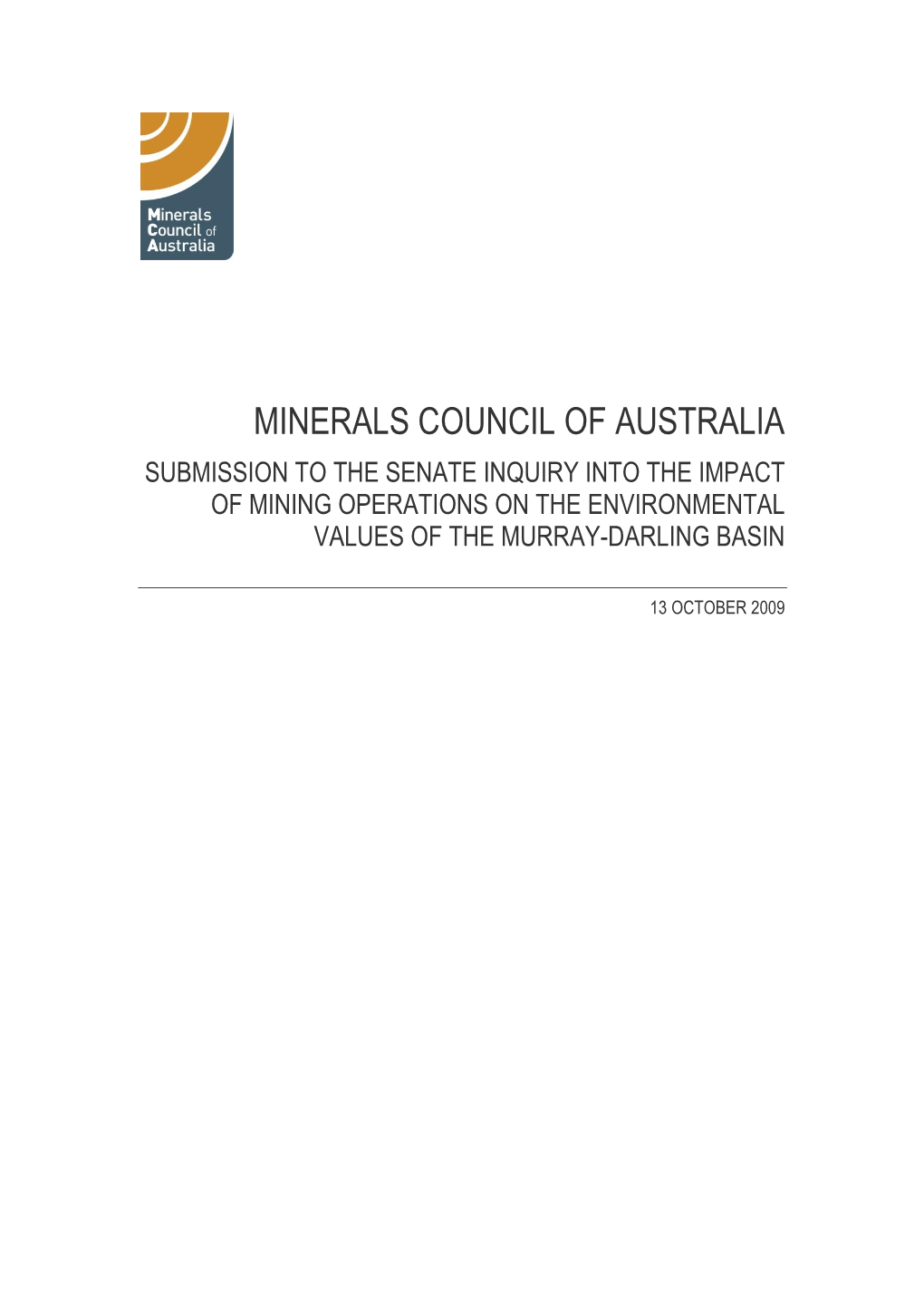 Minerals Council of Australia