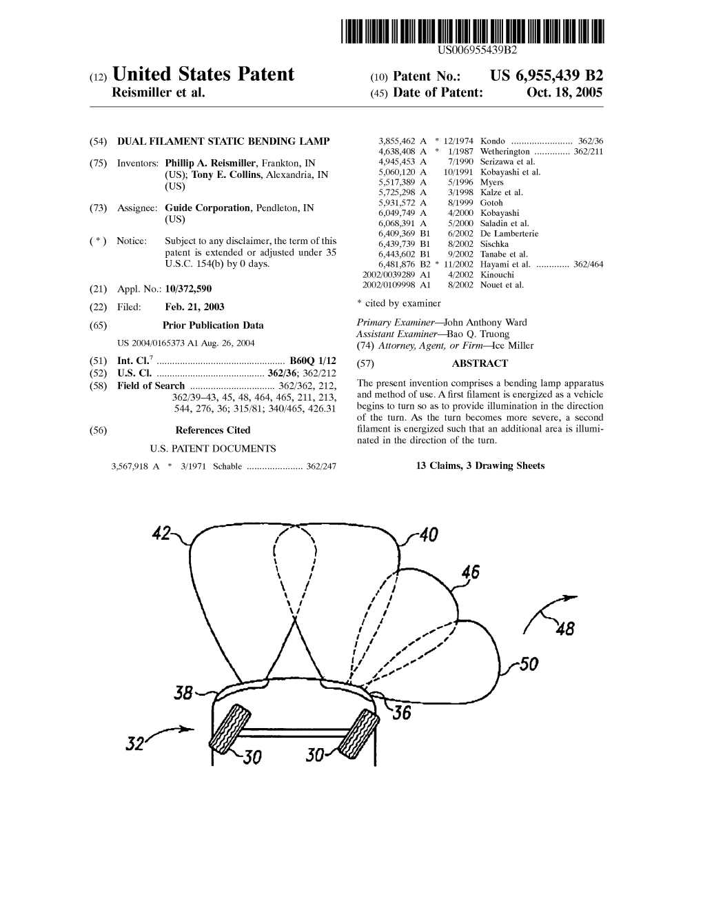 (12) United States Patent (10) Patent No.: US 6,955,439 B2 Reismiller Et Al