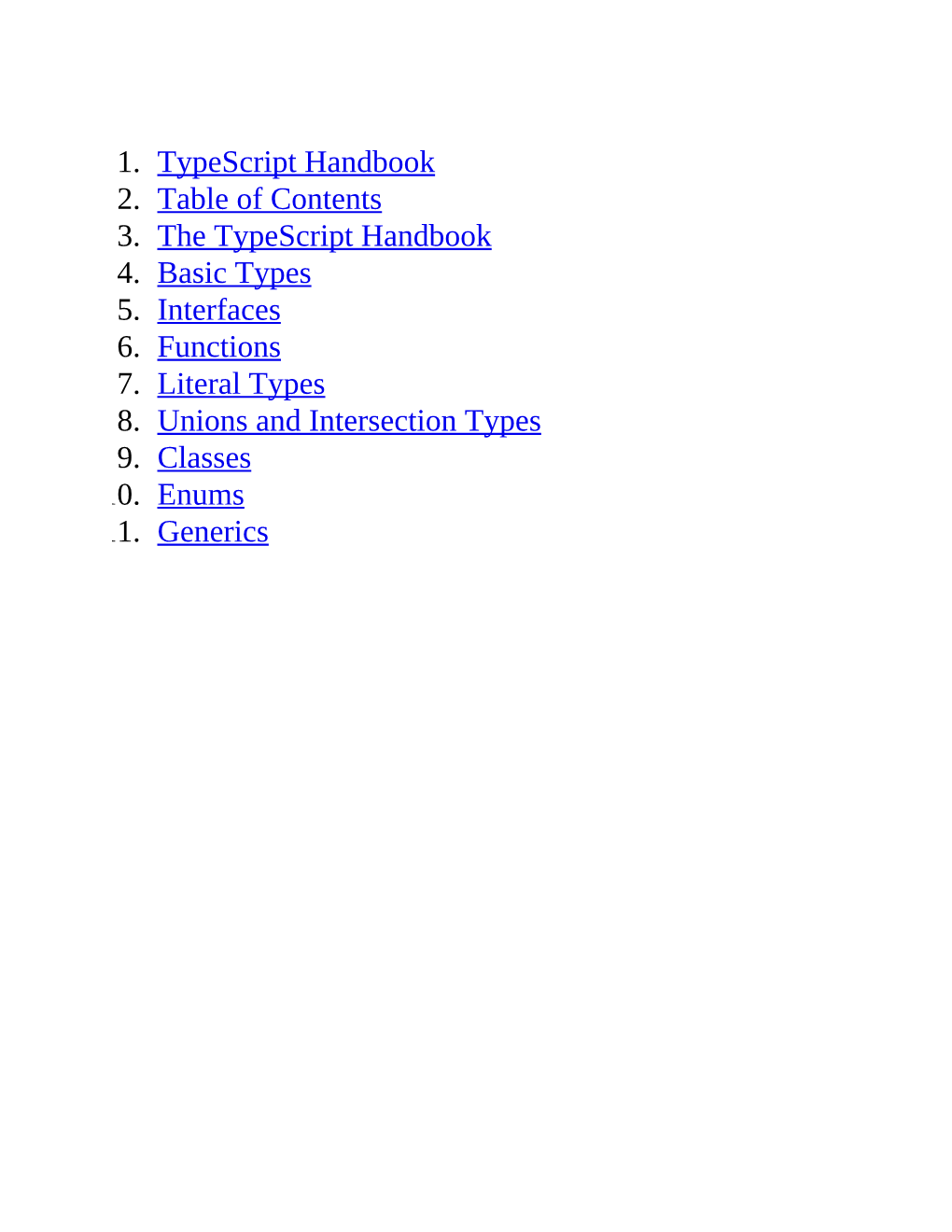 Typescript Handbook 2