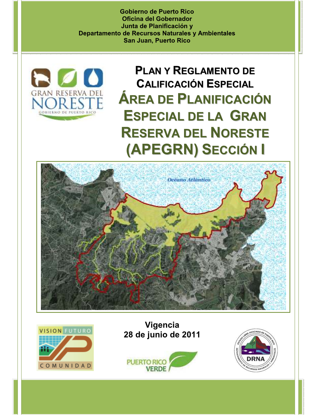 Plan Y Reglamento APEGRN Parte I