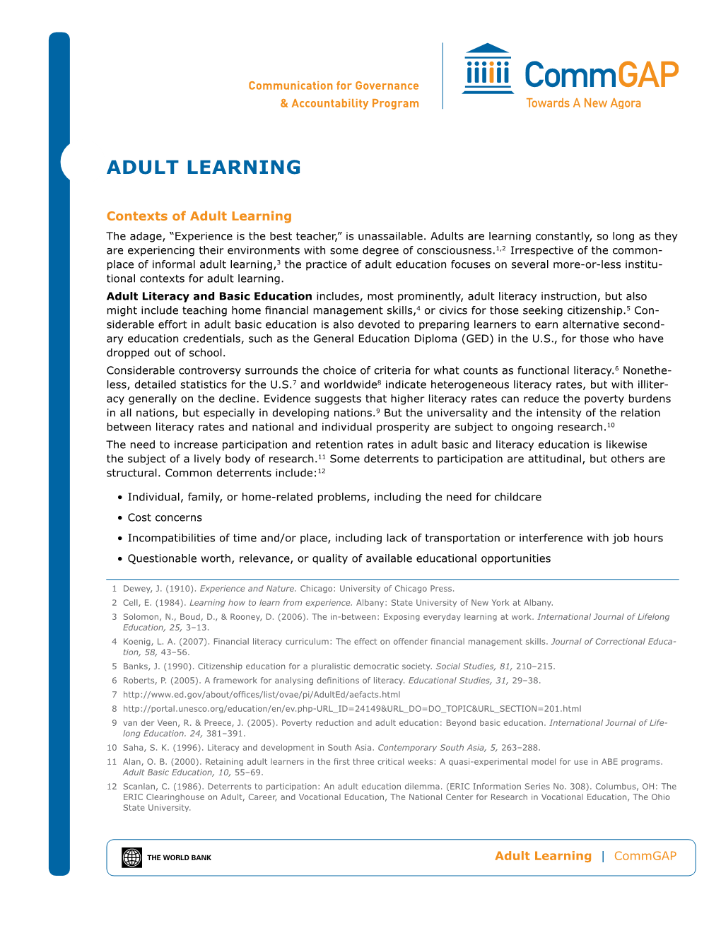 Adult Learning