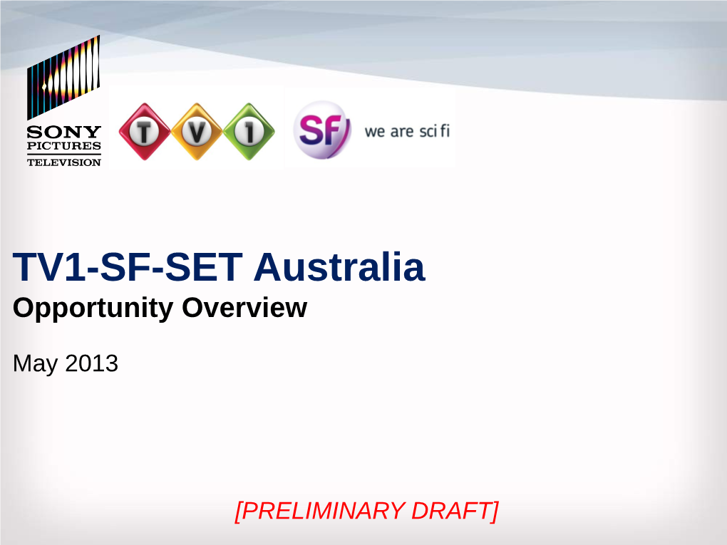 TV1-SF-SET Australia Opportunity Overview